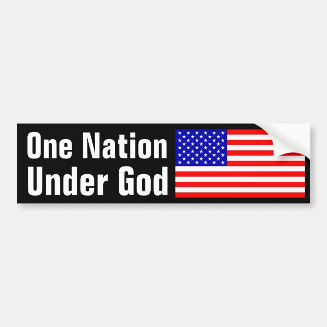 En nation under Gud Bildekal (Framsidan)