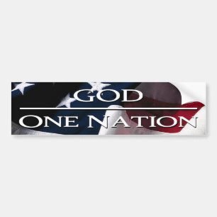 En nation under gud bildekal