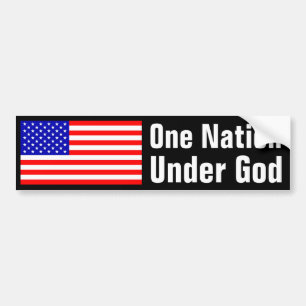 En nation under gud bildekal