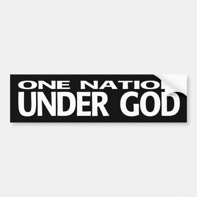En nation under gud - bildekal (Framsidan)