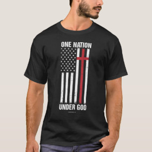 En nation under gud Christian Bible Verse Religio T Shirt