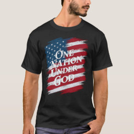En nation under Gud, Independence day, Förenta sta T Shirt