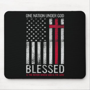 En nation under Gud Jesus välsignade amerikanska f Musmatta