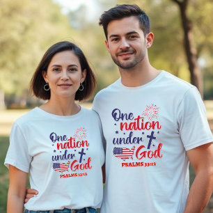 En nation under Gud - Kor-Psalms 33:12 Unisex T Shirt