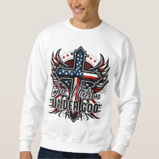 En nation under Gud Lång Ärmad Tröja