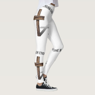 En nation under Gud med kors Leggings