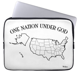 En nation under Gud med US-disposition Laptop Fodral