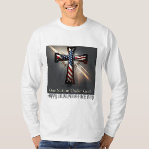 En nation under Gud: Patriotisk Kor Anpassningsbar T Shirt