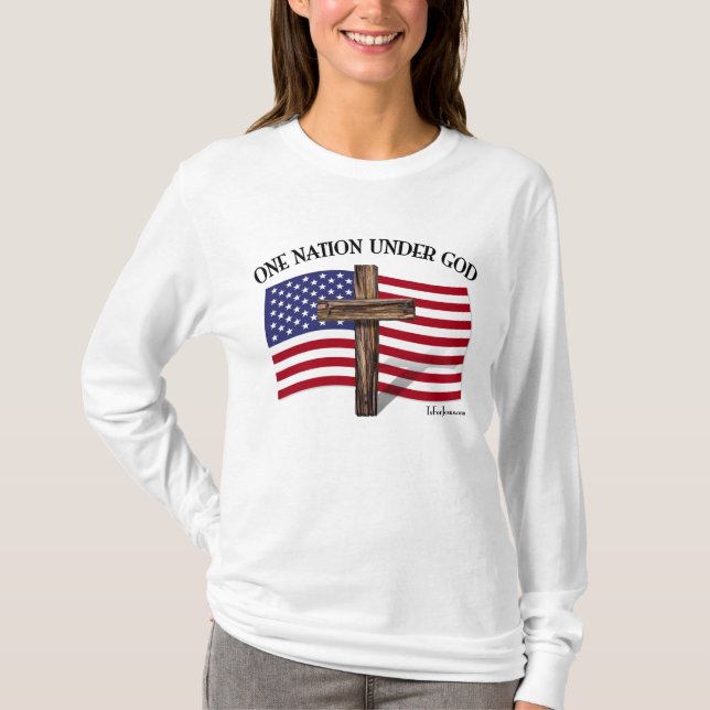 En nation under gud t-shirt (Framsida)
