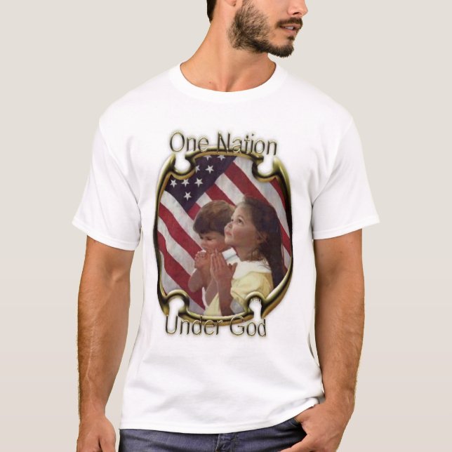 En nation under gud t shirt (Framsida)