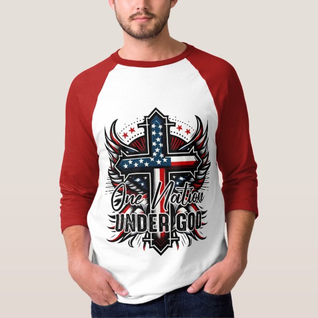 En nation under Gud T Shirt (Framsida)