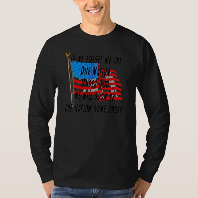 En nation under gud tee shirt (Framsida)