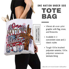 En nation under Gud Tote Bag Tygkasse