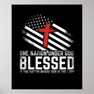 En nation under Gud välsigne är den nation vars G Poster