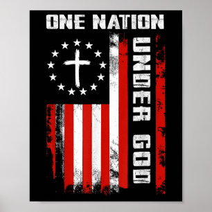 En nation under Guds amerikanska Flagga, 4:e av Ju Poster