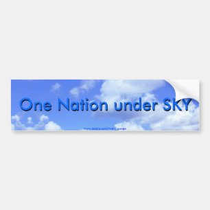 En nation under HIMMEL Bildekal