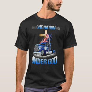 En nation under Jesus Lastbil 4 juli Chris T Shirt