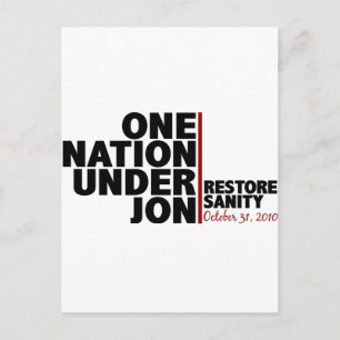 En nation under Jon (återställ sanitet) Vykort