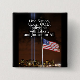 En nation under patriotisk gudpatriotdag 9/11 knapp