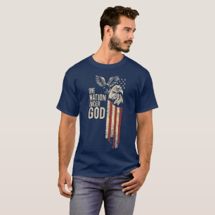 En nation under skjortahoodien och mer för gud T Shirt