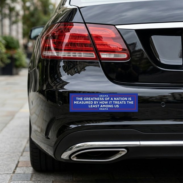 En nations storhet bildekal (The Greatness of a Nation Bumper Sticker)