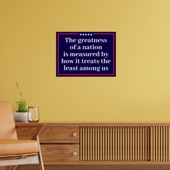 En nations storhet Politisk Poster (Vardagsrum 2)