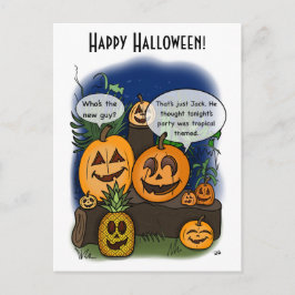 En natt att minnas Halloween-vykort Vykort