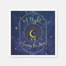 En natt bland stjärnorna Celestiala himlar Bröllop Pappersservett