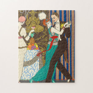En natt i dekadent Paris art décopussel Pussel