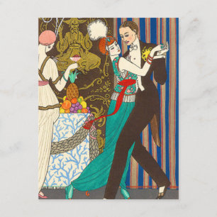 En natt i dekadenta Paris art décoinbjudningar Inbjudningar
