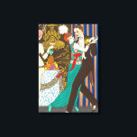 En natt i det dekadenta Paris Art Deco-Kanvastryck Canvastryck<br><div class="desc">En natt i Decadent Paris-kanvastrycket. Art Deco-utskrift från 1914. Fransk konstnären Georges Barbier var en av de underbara åskådare som arbetade i Paris Frankrike på 1920-talet. Han skildrade ofta scener av det parisiska nattlivet. En natt i dekadent Paris har ett Fransk par som dansar på party. Kvinnan bär en elegant...</div>