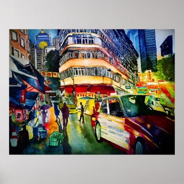 En natt i hong kong poster (Framsidan)