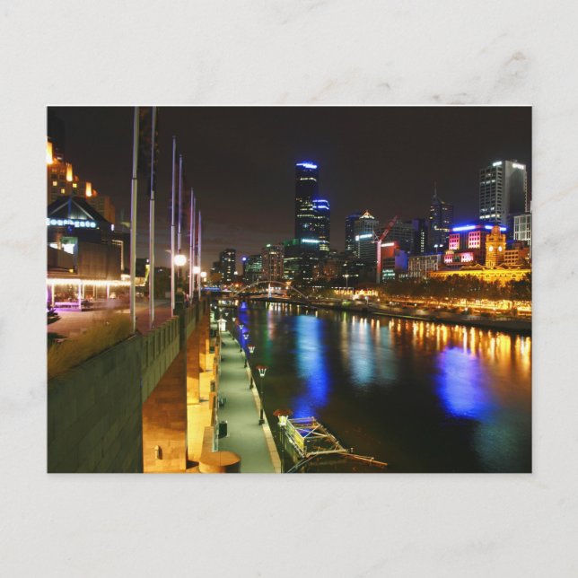 En natt i Melbourne Vykort (Framsida)
