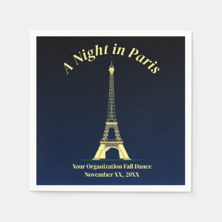En natt i Paris Pappersservett