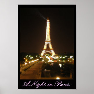 En natt i Paris Poster