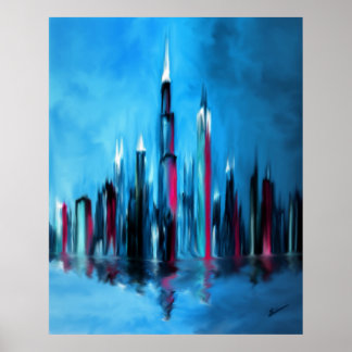 En natt i staden poster