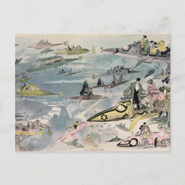 En natt på operan år 2000-1882 vykort (Framsida)