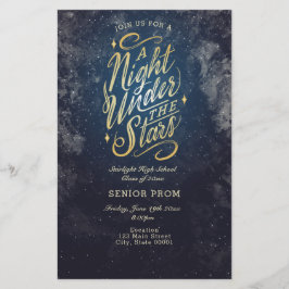 En natt under Stars Event Flyer-inbjudan