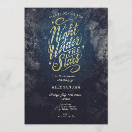 En natt under stjärnorna-inbjudan inbjudningar