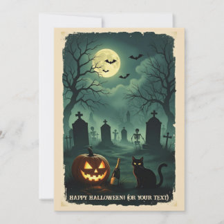 En nattlig Rendezvous i slutet av världen Julkort