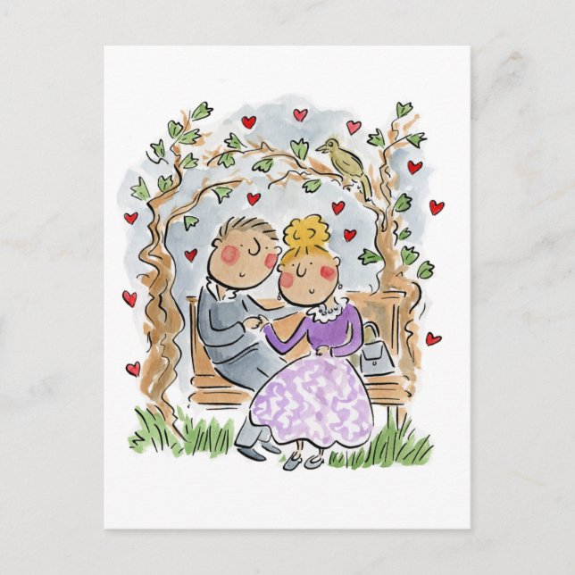 En nattlig sang på Berkeley Square Vykort (Framsida)