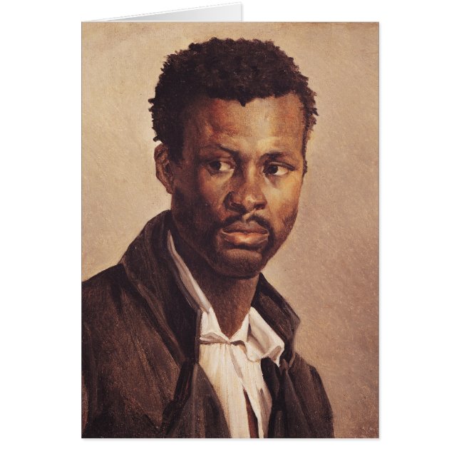 En neger, 1823-24 hälsningskort (Framsidan)