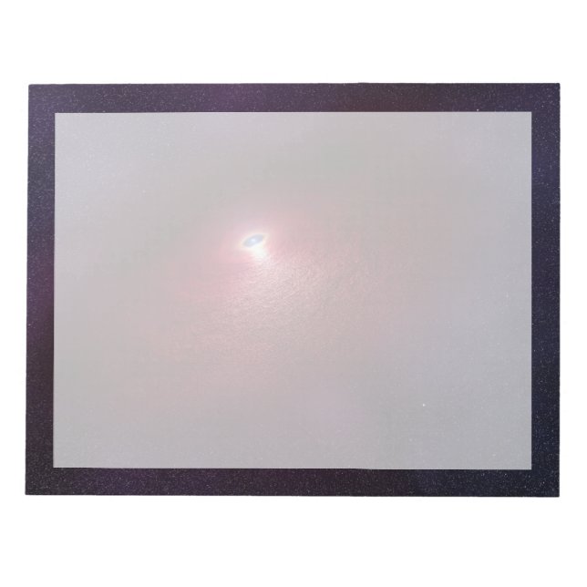 En Neutron-stjärna med en skiva av varm damm. Anteckningsblock (Framsida)