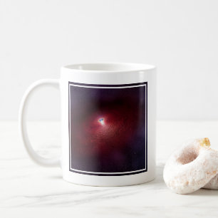 En Neutron-stjärna med en skiva av varm damm. Kaffemugg