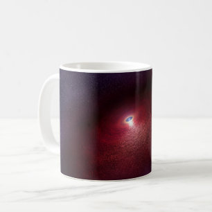 En Neutron-stjärna med en skiva av varm damm. Kaffemugg
