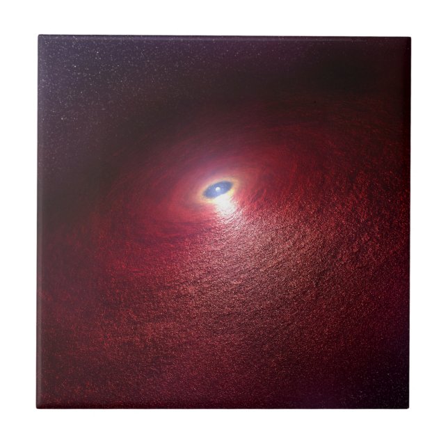 En Neutron-stjärna med en skiva av varm damm. Kakelplatta (Framsidan)