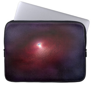 En Neutron-stjärna med en skiva av varm damm. Laptop Fodral