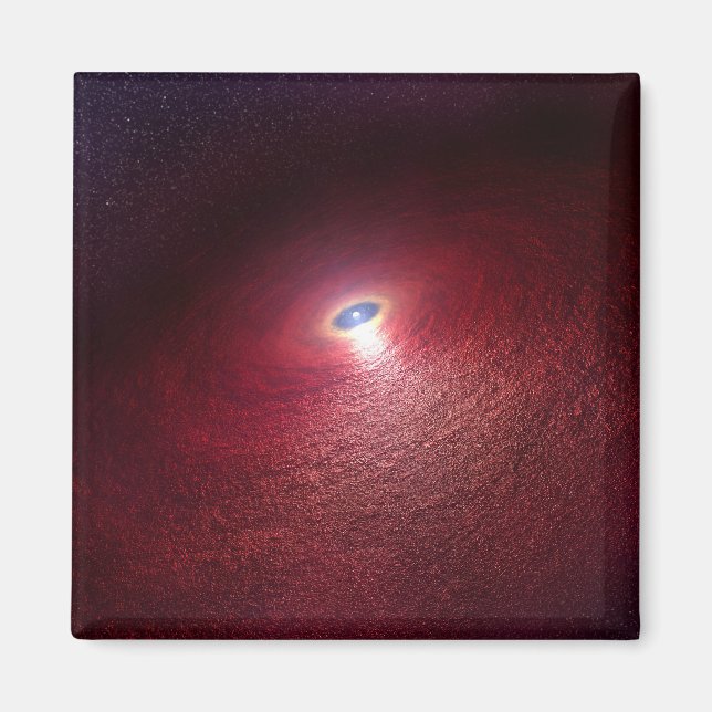 En Neutron-stjärna med en skiva av varm damm. Magnet (Framsidan)