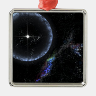 En Neutronstjärna SGR 1806-20 Julgransprydnad Metall