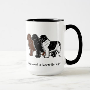 En Newf är aldrig nog! Mugg
